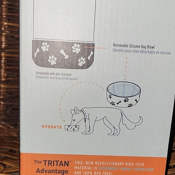 Asobu Dog Bowl Bottle Lite - Black - Picture 5 of 6